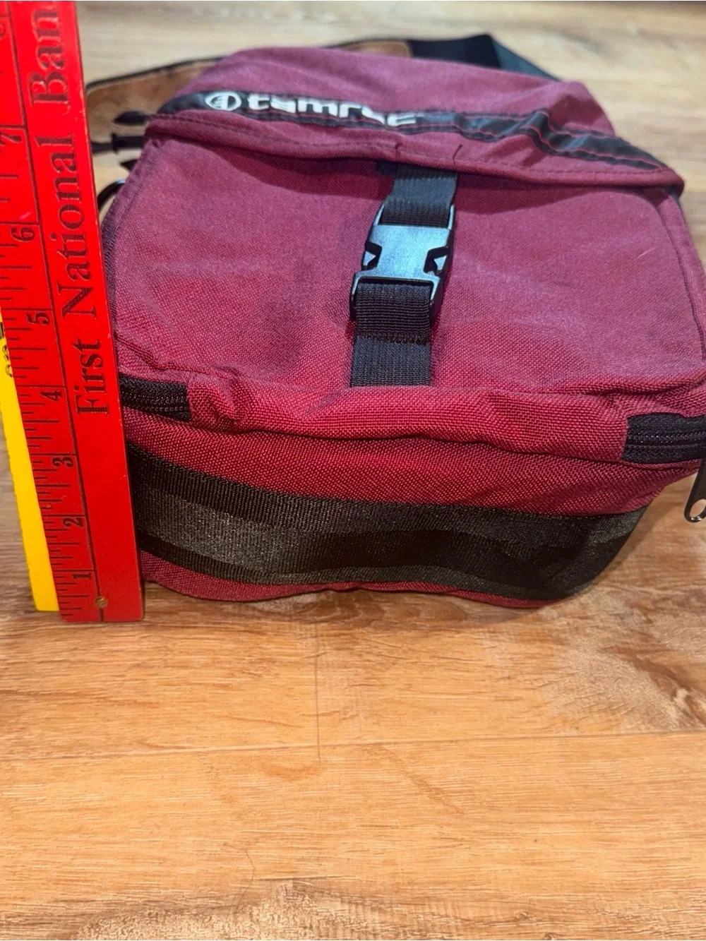 Tamrac 603 Camera Padded Lens & Leather Shoulder Strap Rain Hood Y2K Burgundy